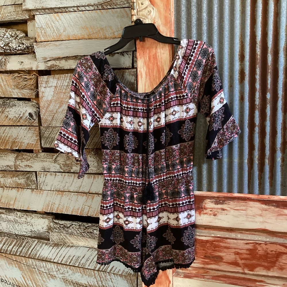 No comment multi colored romper